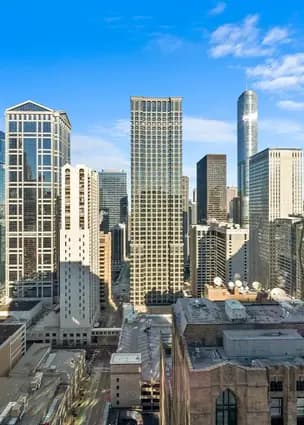 Spacious living room with contemporary furniture and decor